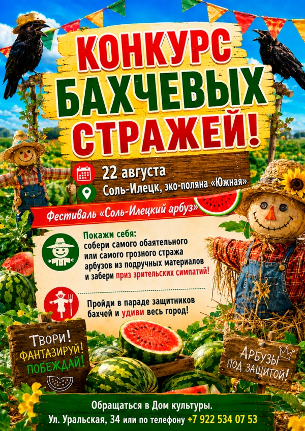 КОНКУРС БАХЧЕВЫХ СТРАЖЕЙ!